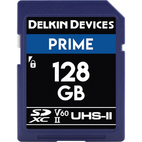 Delkin Devices 128 GB Prime UHS-II SDXC V60 Hafıza Kartı