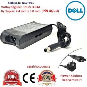 Dell 19.5V 3.34A 7.4X5.0 mm Uyumlu Laptop Adaptör