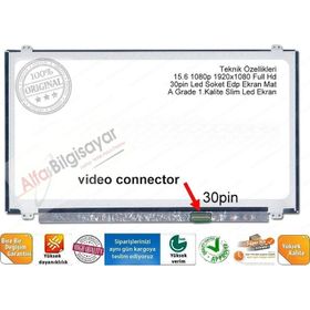 Dell Inspiron 7559 FULL HD 1080P 15.6 30 P Uyumlu LCD Ekran Panel