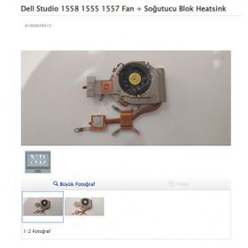 Dell Studio 1558 1555 1557 Fan Blok Heatsink Soğutucu
