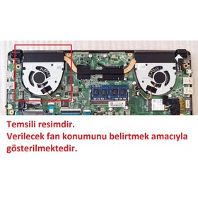 Dell Vostro 5480 Sol Uyumlu Notebook Fan