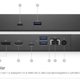 Dell WD19DCS 240 W Performance Dock Çoklayıcı