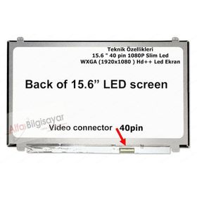 Dell xPS 15Z P12F 15.6 1080P FULL HD 40Pİ Uyumlu LCD Ekran Panel