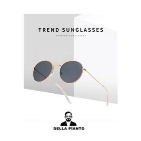 Della Pianto GM2035 Metal Çerçeveli Oval Siyah Unisex Güneş Gözlüğü