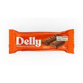 Delly Badem&Portakal 40 gr Çikolata Kaplı Meyveli Bar (12 adet)
