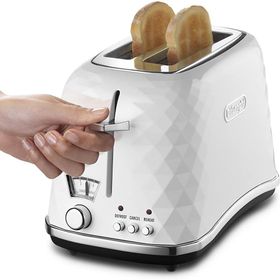 Delonghi CTJ2103.W Brillante 900 W 6 Programlı 2 Dilim Hazneli Ekmek Kızartma Makinesi Beyaz