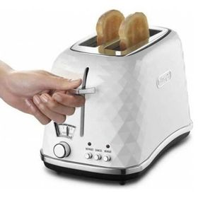 Delonghi CTJ2103 W FRONT Bianco 900 W 6 Programlı 2 Dilim Hazneli Ekmek Kızartma Makinesi Beyaz