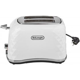 Delonghi CTJ2103 W FRONT Bianco 900 W 6 Programlı 2 Dilim Hazneli Ekmek Kızartma Makinesi Beyaz