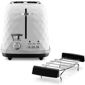 Delonghi CTJ2103 W FRONT Bianco 900 W 6 Programlı 2 Dilim Hazneli Ekmek Kızartma Makinesi Beyaz