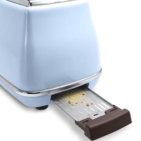 Delonghi CTOV2103.AZ Icona Vintage 900 W 6 Programlı 2 Dilim Hazneli Ekmek Kızartma Makinesi Mavi