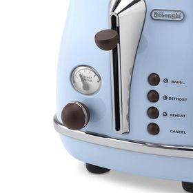 Delonghi CTOV2103.AZ Icona Vintage 900 W 6 Programlı 2 Dilim Hazneli Ekmek Kızartma Makinesi Mavi