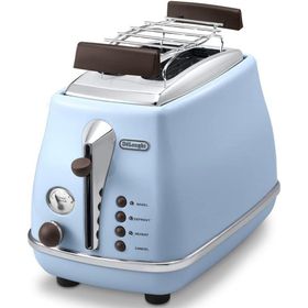 Delonghi CTOV2103.AZ Icona Vintage 900 W 6 Programlı 2 Dilim Hazneli Ekmek Kızartma Makinesi Mavi