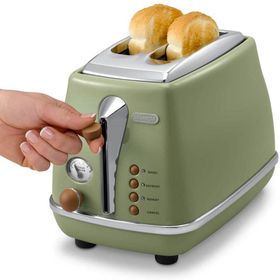Delonghi CTOV2103 Icona 900 W 3 Programlı 2 Dilim Hazneli Ekmek Kızartma Makinası Yeşil