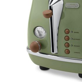 Delonghi CTOV2103 Icona 900 W 3 Programlı 2 Dilim Hazneli Ekmek Kızartma Makinası Yeşil
