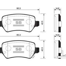 Delphi Astra G 98 Astra H 05 Meriva 03 Zafira 00 Combo 02 GDB1515-GDB1831 Arka Balata