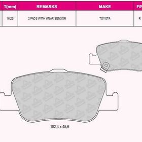 Delphi Auris Corolla 1.4D4D 1.4 VVTI-1.6 VVTI-1.8 2.0D-4D-2.2D 07 12 1.3 1.6 13 Arka Balata