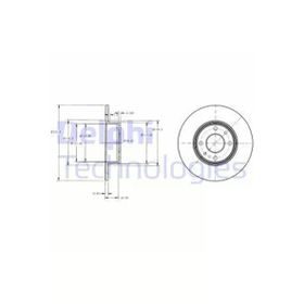 Delphi BG2322 Arka Fren Diski