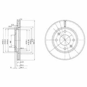 Delphi BG2444 Ön Fren Diski