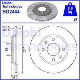Delphi BG2444 Ön Fren Diski