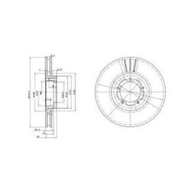 Delphi BG2663 Ön Havalı Fren Diski
