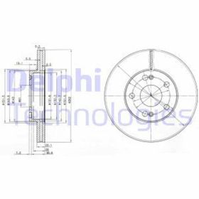 Delphi BG2695 Ön Fren Diski
