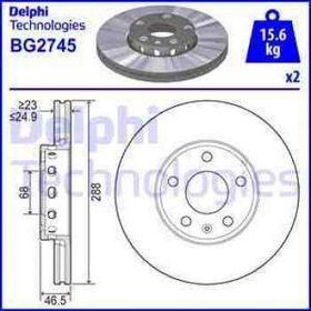 Delphi BG2745 Ön Passat Fren Diski