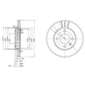 Delphi BG2982 Ön Fren Diski