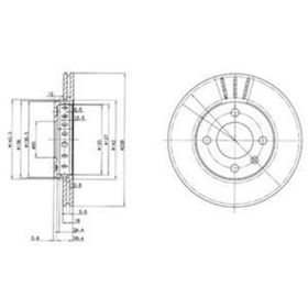 Delphi BG2982 Ön Fren Diski