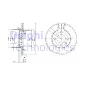 Delphi BG2982 Ön Fren Diski
