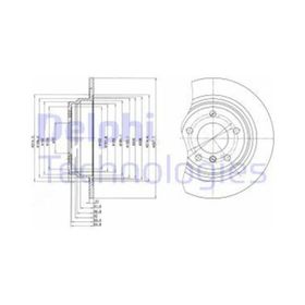 Delphi BG3044 Arka Bmw Fren Diski