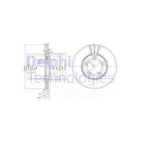 Delphi BG3071 Ön Fren Diski