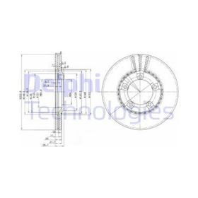 Delphi BG3071 Ön Fren Diski