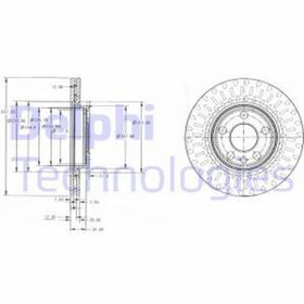 Delphi BG3222 Ön Fren Diski