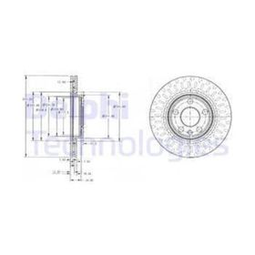 Delphi BG3222 Ön Fren Diski