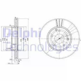 Delphi BG3240C Ön W203 Fren Diski