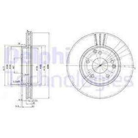 Delphi BG3240C Ön W203 Fren Diski