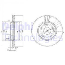 Delphi BG3240C Ön W203 Fren Diski