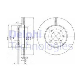 Delphi BG3334 Ön Fren Diski