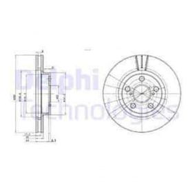 Delphi BG3347 Ön Fren Diski