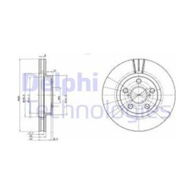 Delphi BG3347 Ön Fren Diski
