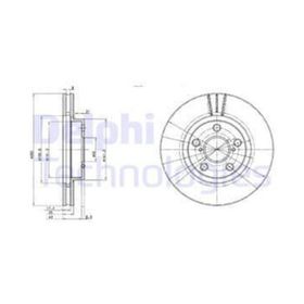 Delphi BG3347 Ön Fren Diski