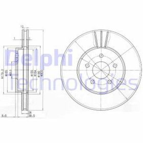 Delphi BG3537C Ön Fren Diski