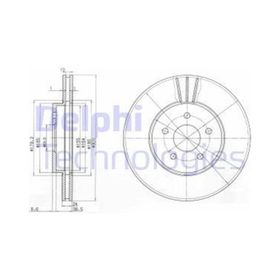 Delphi BG3537C Ön Fren Diski