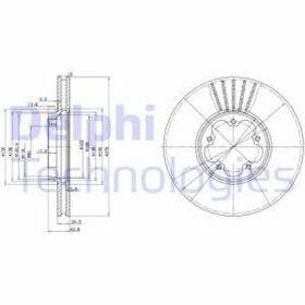 Delphi BG3676 Oto Önden Çeker Ön Fren Diski