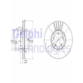 Delphi BG3676 Oto Önden Çeker Ön Fren Diski