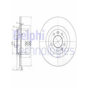 Delphi BG3836 Oto Arka Fren Diski