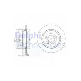 Delphi BG3897C Arka Dız Fren Diski