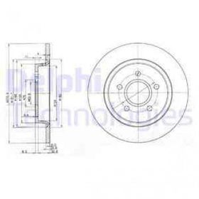 Delphi BG3897C Arka Dız Fren Diski