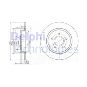 Delphi BG3897C Arka Dız Fren Diski