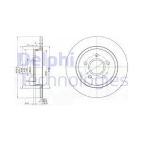 Delphi BG3897C Arka Dız Fren Diski